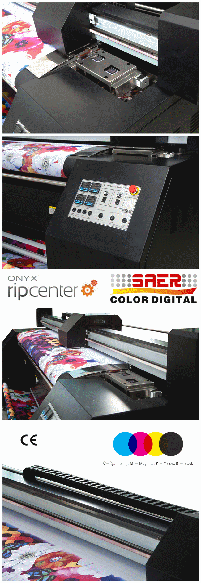Dual CMYK Continous Ink Supply Dye Sublimation Printing Machine For Textile Flags 0