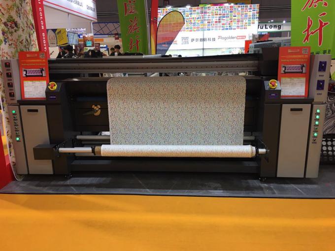 Three Print Head Digital Fabric Printing Machine Inkjet Sublimation Printing 0