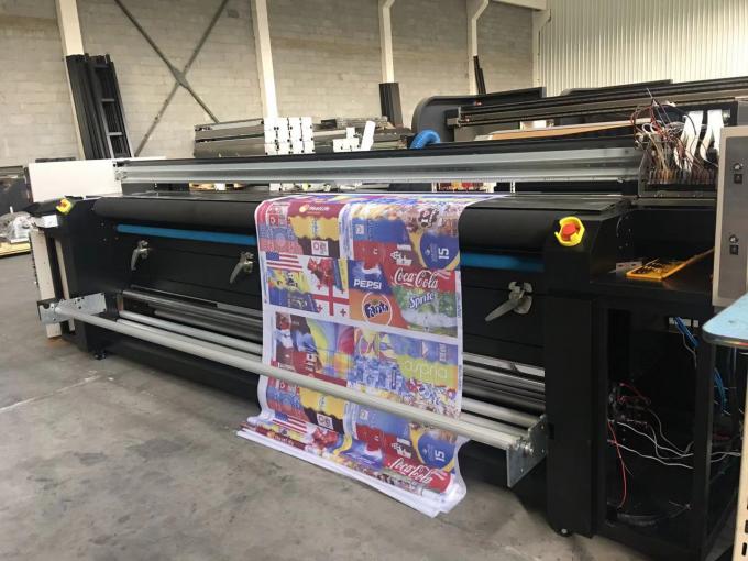 Dual CMYK Color Flag Printing Machine / Direct To Fabric Printing Machine With Three Epson 4720 Print Heads 2