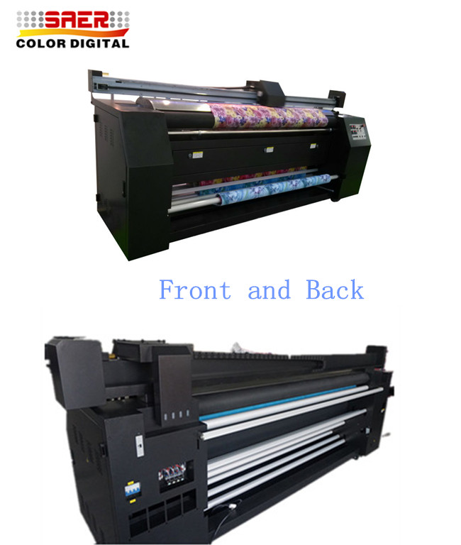 3.2m Width No Pinch Roller Fabric Inkjet Printer For Dye Sublimation Silk Cotton Polyester 0