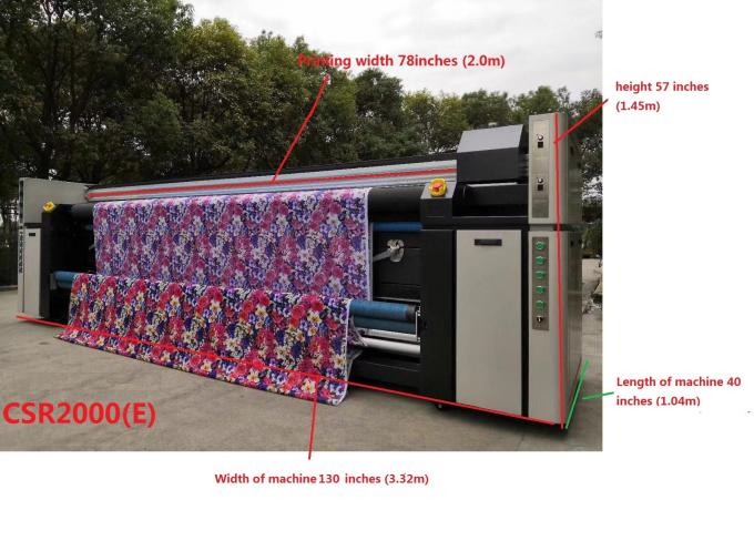 Table Cover Digital Fabric Printing Machine With Three Epson 4720 Print Heads 0