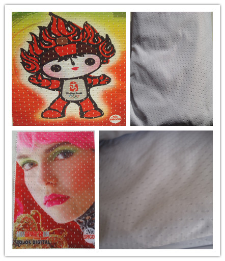 Sublimation Coated Knitted Mesh Digital Printing Fabric 130G/Sqm 0