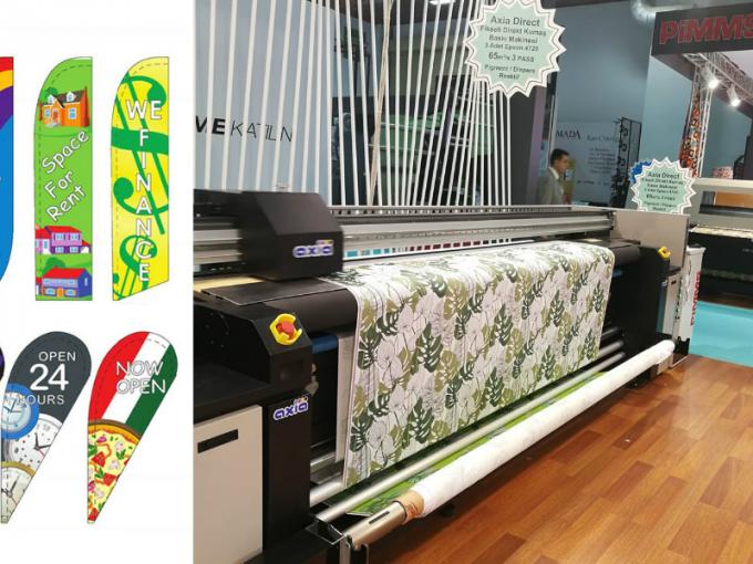 Roll To Roll Flags Banner Fabric Printing Machine 1800DPI 0