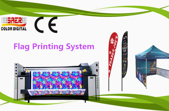 Dual CMYK Dye Textile Sublimation Inkjet Printer Large Format 0