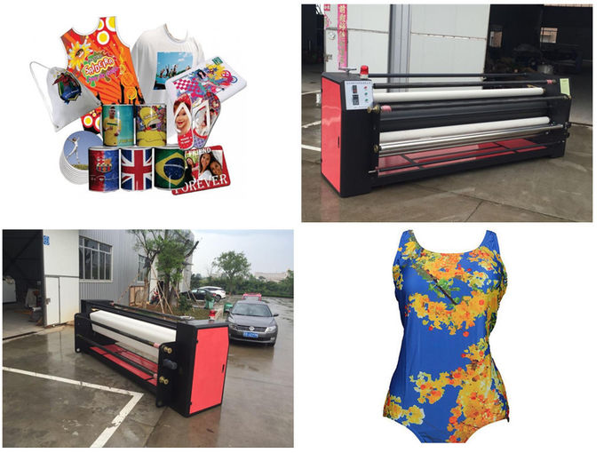 Large Format Roll To Roll Textile Calender Machine For Decoration / Advertising 0