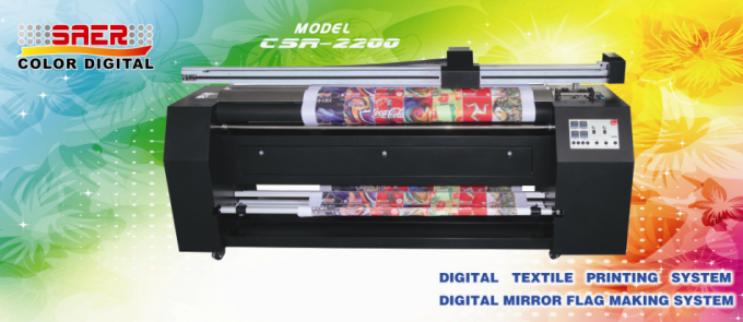 Digital Fabric Plotter On Satin Polyester Cotton , Max Printing Width 2100mm 0