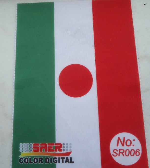 100% Polyester Digital Printing Fabric To Make Feather Flag Directly 0