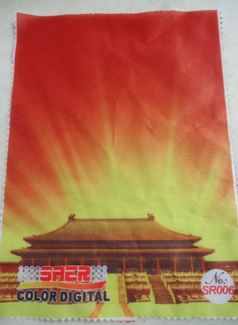 100% Polyester Digital Printing Fabric To Make Feather Flag Directly 1