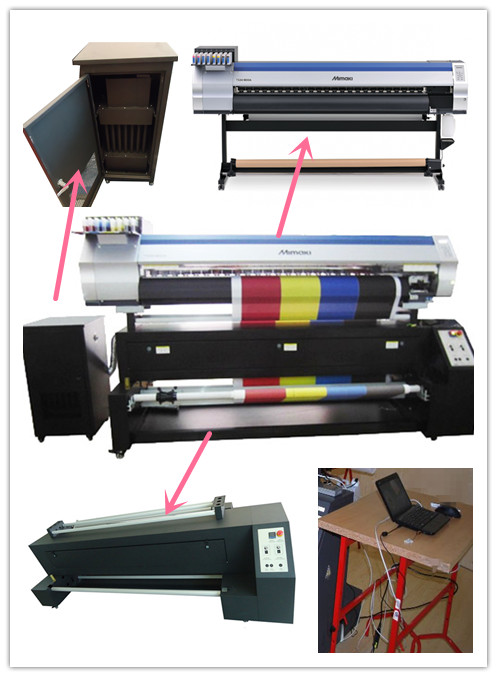 Fabric Original TS34-1800A Mimaki Digital Printer With Sublimation Heater 0