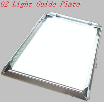 Single Side Slim LED Light Box Display With Siver And Black Color 1