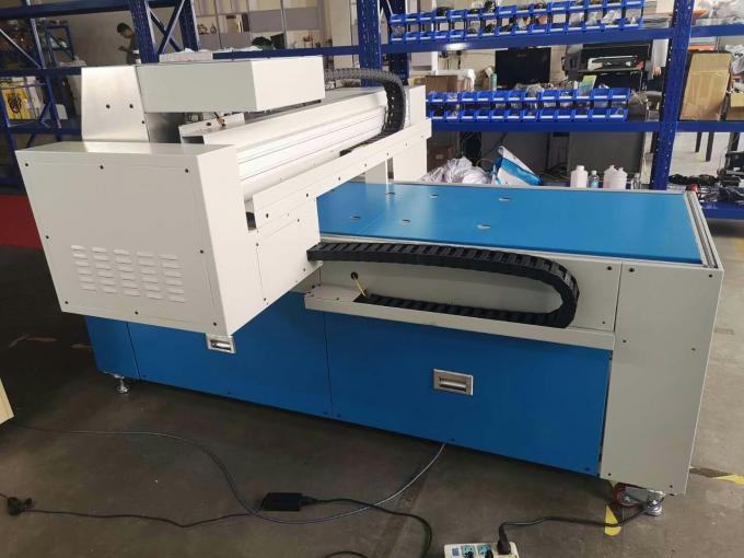 High Speed T Shirt Printing Machine / Digital Flatbed Printer With 8 Ricoh Heads 0