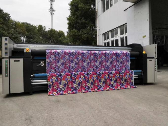 Dual CMYK Color Flag Printing Machine / Direct To Fabric Printing Machine With Three Epson 4720 Print Heads 1