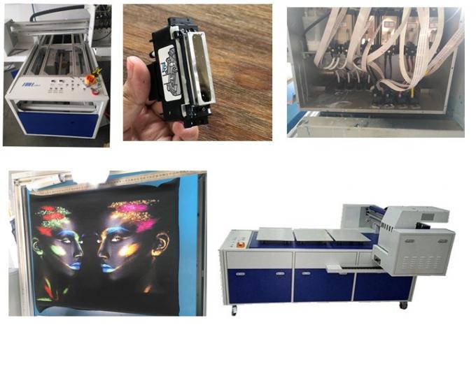 8 Colors Tee Shirt Printing Machine Flatbed Printer 600 * 1200mm Printing Size 0