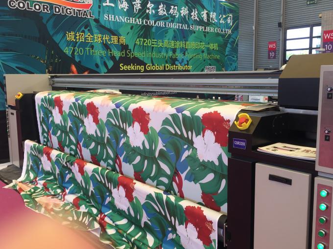 Home Textile Sublimation Printing Fabric Digital Inkjet Roll To Roll Machine 3