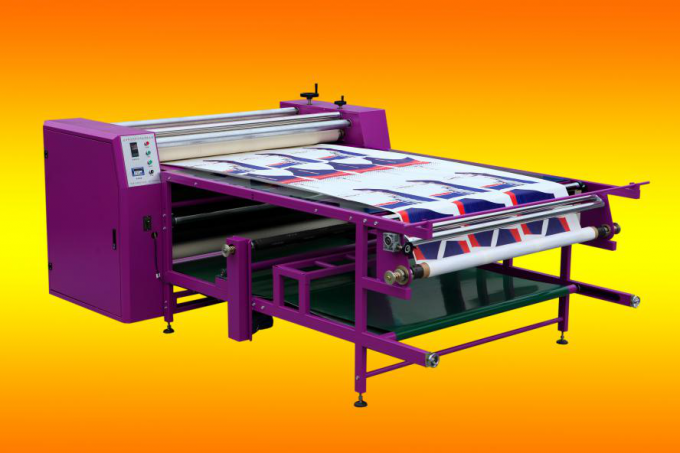 Roller To Roller Textile Calender Machine Heat Press Machine For Transfer Printing 0
