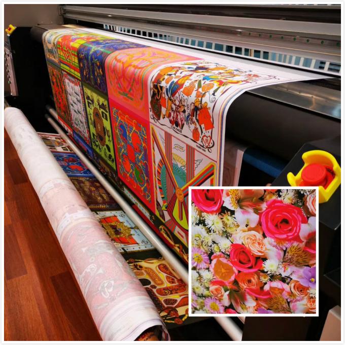 Dual CMYK Dye Textile Sublimation Inkjet Printer Large Format 1