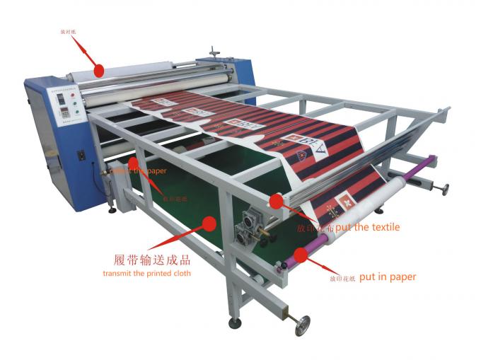 Flatbed Ribbon Fabric Calender Heat Press Machine 0