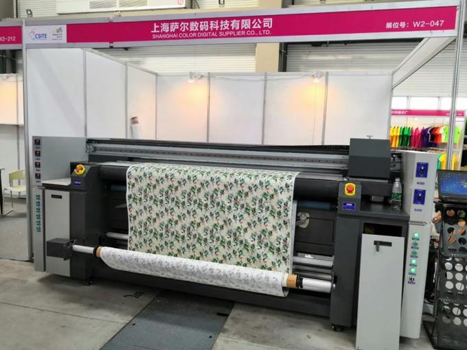 High Speed Digital Fabric Printing Equipment 1800DPI Resolution With high presicion Head 1