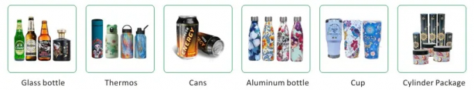 Metal / Jar / Cans / Bottle Cylindrical Uv Bottle Printer Max Printer Depth 12mm 0