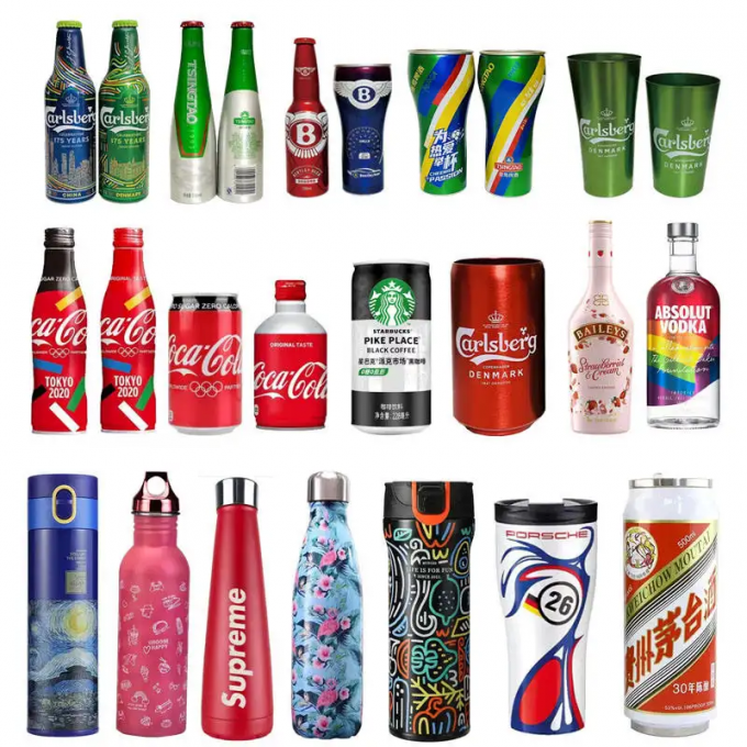 High Speed Rotary Uv Printer 360 Round UV Cylinder Printing Machine For Bottle Mug Cup Drinkware Cans UV Printing 0