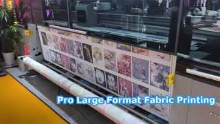 Large format fabric printing sytem