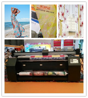 Wide Format Digital Fabric Printing Machine For Beach / Sublimation Flag