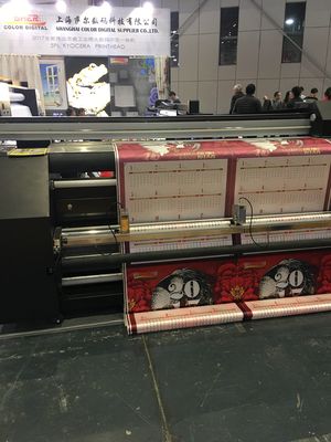 Dual CMYK Continous Ink Supply Dye Sublimation Printing Machine For Textile Flags