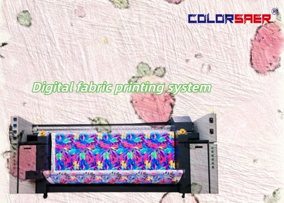Large Format Textile Printing Machine With Fixation Unit Heater All-in-one Plotter High Speed Multi Colors Digital Printer