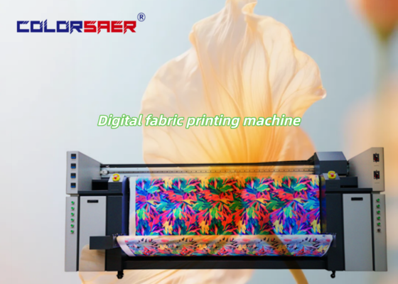 Directly Printing Digital Textile Printer with 3 Epson i3200 Print Heads 2200mm Max Width and 6kw Heater Power