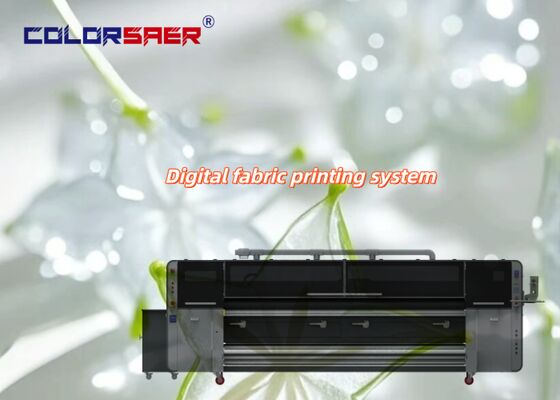 SAER COLOR Premium Dye Sublimation Printer with KJ4B-QL Print Head 3200mm Printing Width Automatic Roll to Roll for Cotton & Polyester Fabric