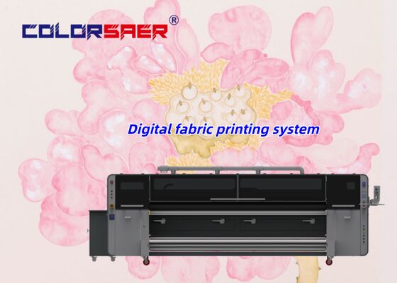 SAER Factory Price New Model Inkjet Textille Printing System 3200mm Large Format Directly Fabric Plotter