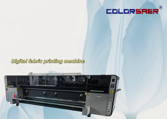 High-End 3.2m Large Format Digital Textile Printing Inkjet CSR3200 Fabric Printer with KJ4B-QL Print Head