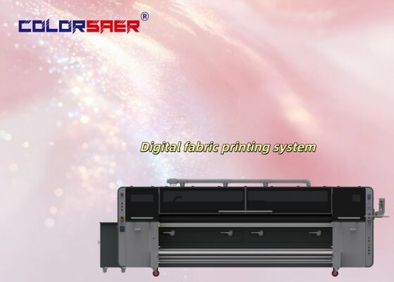 SAER Industrial KJ4B-QL Print Head Digital Textile Inkjet Printer with 3200mm Printing Width and Roll-to-Roll Fabric Plotter