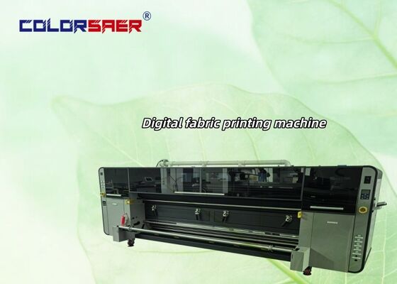 High resolution digital roll to roll fabric printer with far infrared heater all-in-one machine for cotton and polyester materials
