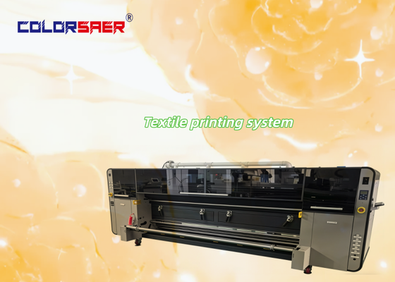 Good Quality SAER 3.2m Textile Printing Machine Roll to Roll Inkjet Digital Banner Printer for Large Background Wall