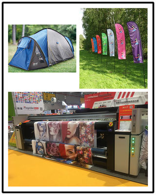 Trade Show Display Digital Fabric Printing Machine Roll To Roll 360 - 1800dpi Resolution