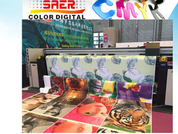 Pre Heating 360dpi 6500W Roll To Roll Flag Printer