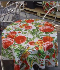 Coated Polyester Satin Digital Printing Fabric For Tablecloth Making