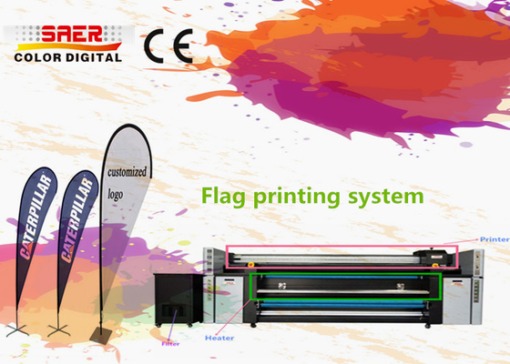 High DPI Inkjet Textile Printing Machine With 4 Pieces Heads