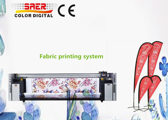 Teardrop Flag Printing Machine / Textile Printing System Dual CMYK