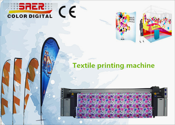 Table Cover Inkjet Digital Fabric Printing Machine / Curtain Fabric Printer 1440dpi