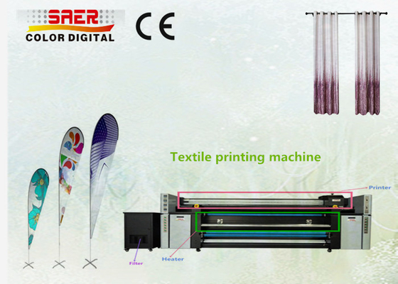 Dual CMYK Sublimation Printer Custom Full Color Digital Flag Printing Machine