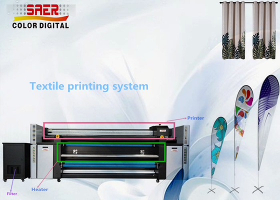 High Speed Large Format 4 Head Sublimation Printer 1400dpi Resolution