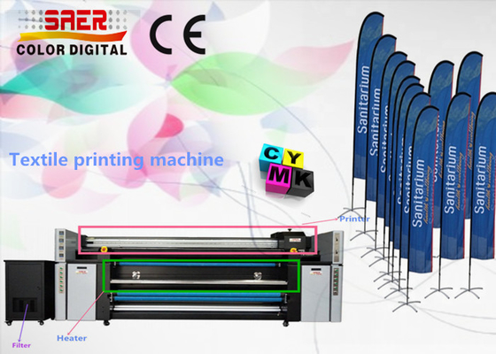 Factory Price Professinal Beach Flag Printing System With Fixation Heater Unit