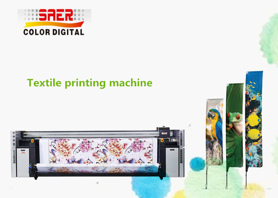 Digital Textile Printing Machine Flag Banner Polyester Fabric Inkjet Dye Sublimation Printer