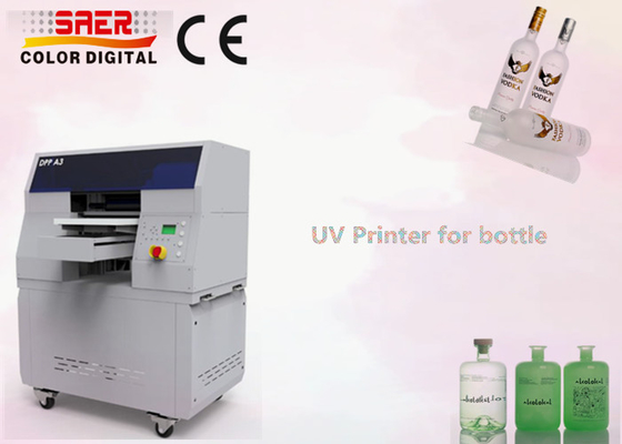 UV Cylinder Printing Machine For Bottle Digital Inkjet Printers With High Resolution Print Head