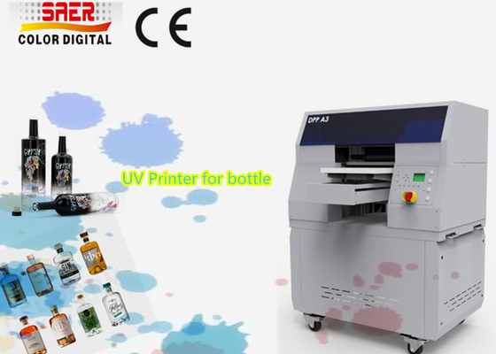 UV Cylinder Printing Machine For Bottle Digital Inkjet Printers With High Resolution Print Head