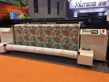 Cotton / Linen / Polyeter Fabric Printer Machine With Continous Ink Supply