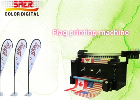Textile Printer Textile Ink With Double Print Head High Speed Flag Printer