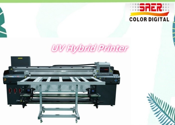 High Precision And High Speed Hybrid UV Flatbed Printer And Roll To Toll Printing Machine UV Belt Convey Hybrid Inkjet Printer